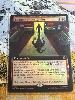 Shadow Of The Goblin Mtg Extended Art Foil Magic The Gathering Spider-Man - Image 5