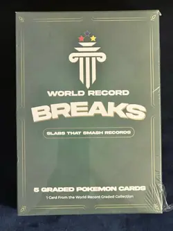 WORLD RECORD BREAKS: GUINNESS POKEMON BOX (5 SLABS INCLUDING 1/1 CERTIFIED PER) - Image 1