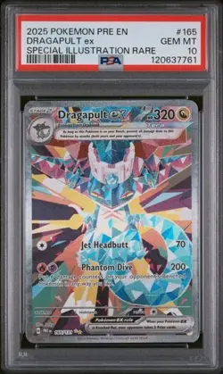 2025 POKEMON PRE EN-PRISMATIC EVOLUTIONS #165 DRAGAPULT ex SIR PSA 10 - Image 1