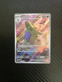 Tyranitar 222/193 Pokemon TCG Paldea Evolved Full Art Illustration Rare Holo NM - Image 1