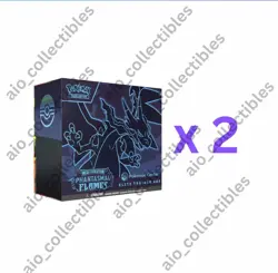 Phantasmal Flames: Pokemon Center ETB x2+Booster Box+Mega Charizard UPC PREORDER - Image 2