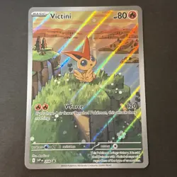 Victini SVP 208 Illustration Rare Black Star Promo Black & White Pokemon TCG - Image 1