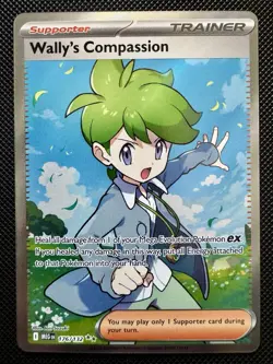 Wally's Compassion Ultra Rare Full Art 176/132 Pokemon Mega Evolution English NM - Image 1