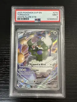 2025 POKEMON SVP EN-SV BLACK STAR PROMO #210 TORNADUS PSA 9 - Image 1