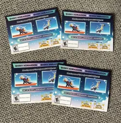 Pokemon Scarlet And Violet Serial Codes Shiny Koraidon or Miraidon UNSCRATCHED! - Image 1