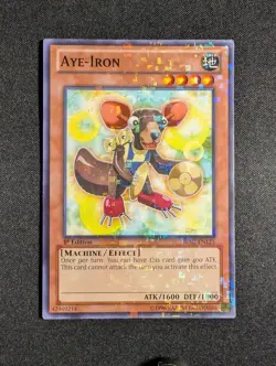 Yugioh - Aye-Iron BP02-EN123 1st Edition Mosaic Rare LP - Image 1