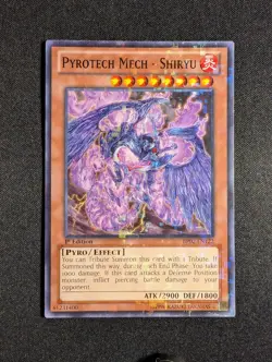 Yugioh - Pyrotech Mech - Shiryu BP02-EN122 1st Edition Mosaic Rare LP - Image 1