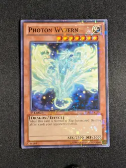 Yugioh - Photon Wyvern BP02-EN109 1st Edition Mosaic Rare NM - Image 1