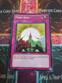 Yugioh Hero Ring LCGX-EN110 Super Rare Unlimited Near Mint - Image 1