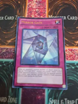 Yugioh Mirror Gate LCGX-EN119 Ultra Rare Unlimited Near Mint - Image 1