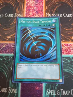 Yugioh Mystical Space Typhoon LCYW-EN062 Secret Rare Unlimited Near Mint - Image 1