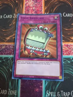 Yugioh Toon Briefcase DLCS-EN080 Blue Ultra Rare 1st Edition Near Mint - Image 1