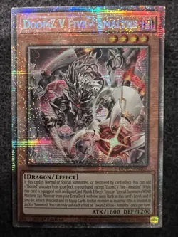 Yugioh DoomZ V Five - Amalthe DOOD-EN009 Starlight Rare 1st Edition NM - Image 1