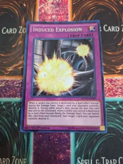 Yugioh Induced Explosion MVP1-EN009 Secret Rare 1st Edition Near Mint - Image 1