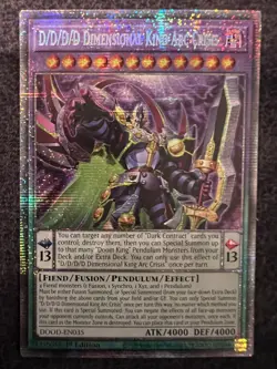 Yugioh D/D/D/D Dimensional King Arc Crisis DOOD-EN035 Starlight Rare 1st Ed NM - Image 1
