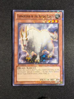 Yugioh - Tanngrisnir of the Nordic Beasts BP02-EN09 1st Edition Mosaic Rare LP - Image 1