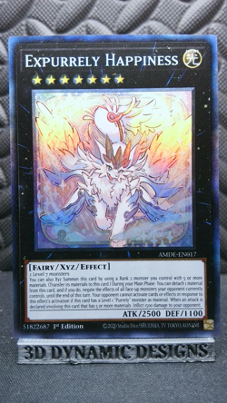 | Yugioh Expurrely Happiness AMDE-EN017 1st Collector's Rare NM 🔥 | - Image 1
