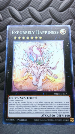 | Yugioh Expurrely Happiness AMDE-EN017 1st Collector's Rare NM 🔥 | - Image 3
