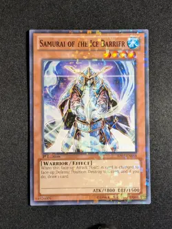 Yugioh - Samurai of the Ice Barrier BP02-EN088 1st Edition Mosaic Rare LP - Image 1