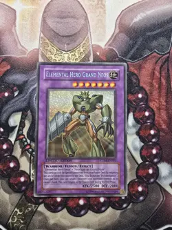 Yugioh Elemental Hero Grand Neos CT04-EN001 Limited Edition Secret Rare LP - Image 1