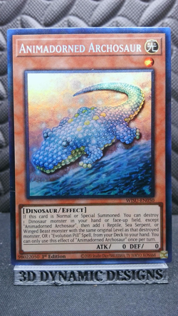 | Yugioh Animadorned Archosaur WISU-EN050 1st Collector's Rare NM- 🔥 | - Image 1