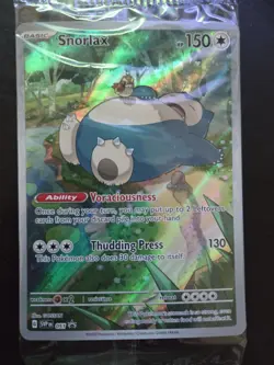 Sealed 2023 Snorlax 051 Scarlet And Violet 151 Black Star Promo Pokemon Card - Image 1