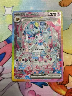 Pokemon Sylveon EX TCG Prismatic Evolutions Holo Card 156/131 Mint Condition - Image 1
