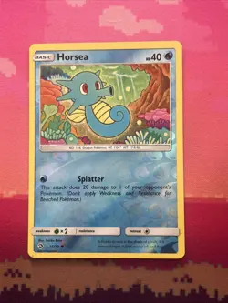 Pokemon Card Horsea Dragon Majesty Reverse Holo 15/70 Near Mint - Image 1