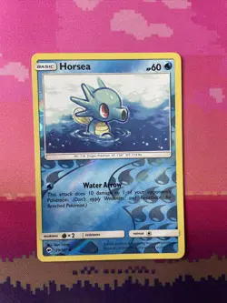 Pokemon Card Horsea Burning Shadows Reverse Holo 29/147 Near Mint - Image 1