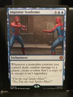 Impostor Syndrome #34 NM/M MTG Spiderman Magic Card Blue Mythic - Image 1
