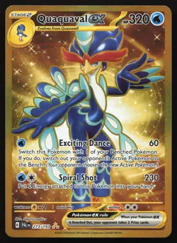 Quaquaval ex - 273/193 - Gold Secret Rare - Paldea Evolved - Pokemon Card - Image 1