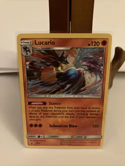 Lucario SM54 Crimson Invasion Promo Holo Pokemon Pokemon Card English Near Mint - Image 1