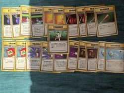 21 Japanese Pokemon Trainer Cards - 1996-1998 Base & Gym Series - Vintage - Image 1