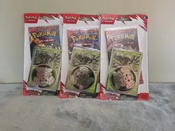 LOT OF 10 Pokemon Destined Rivals FACTORY SEALED Blister Packs w/Promo Card+Coin - Image 3