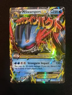 Pokemon Card - M Swampert EX - XY87 - XY Black Star Promo - 2015 - Image 1