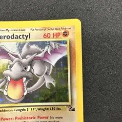 Pokemon TCG English LP Aerodactyl 1/62 Fossil Holo Rare Vintage Card WOTC - Image 5