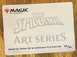 MTG Marvel Spider-Man Art Card, Behold the Sinister Six! 45/54 - Image 2