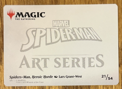MTG Marvel Spider-Man Art Card, Spider-Man, Heroic Horde 21/54 - Image 2