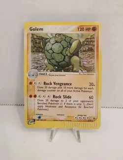 Golem 5/97 Holo Foil Rare EX Dragon Pokemon Card 2003 WoTC E Series HP - Image 1