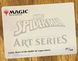 MTG Marvel Spider-Man Art Card, Arana, Heart of the Spider #37/54 - Image 2