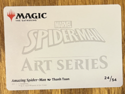 MTG Marvel Spider-Man Art Card, Amazing Spider-Man 24/54 - Image 2
