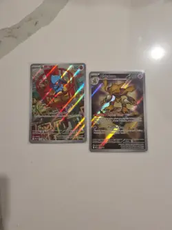 Riolu And Alakazam Mega Evolution ETB Pokemon Card Promo Cards 009 And 010 - Image 1