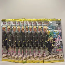 x11 Pokemon Card Eevee Heroes Factory SEALED Korean Booster Pack Evolving Skies - Image 1