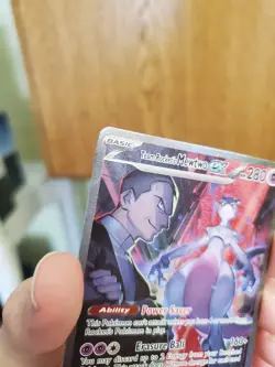 Pokemon TCG Destined Rivals English Holo Foil Full Art Team Rockets Mewtwo Card - Image 5