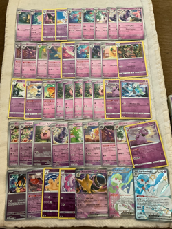 TCG Pokemon Card Lot 119 Psychic type w/holos, rares, full art, double rares etc - Image 1