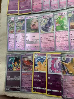 TCG Pokemon Card Lot 119 Psychic type w/holos, rares, full art, double rares etc - Image 4