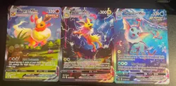 Pokemon TCG Jumbo Cards - Vaporeon Vmax, Flareon Vmax, Jolteon Vmax - Image 1