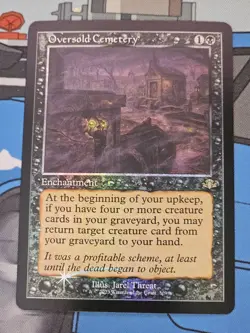 MTG - Oversold Cemetery FOIL Retro Frame - Dominaria Remastered - Image 1