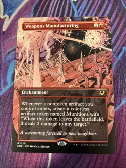 Weapons Manufacturing (Borderless) - Edge of Eternities MTG - Image 1