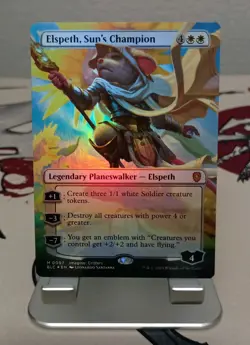 Elspeth Sun's Champion (Borderless) Commander Bloomburrow Foil #97 MTG NM Mythic - Image 1